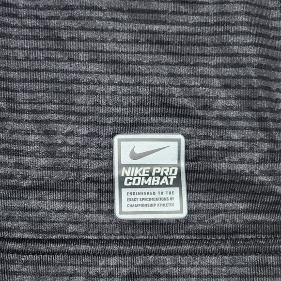 Nike Pro Combat Hyperwarm Black Compression Shirt Long Sleeve Men’s M - Picture 3 of 8